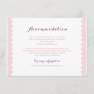 Vintage Spitzenwohnung rustikal Begleitkarte