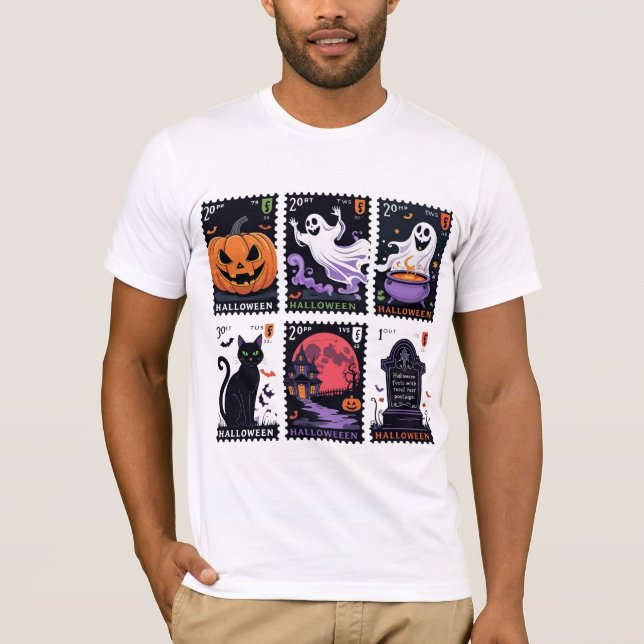 Vintage Spooky Halloween T-Shirt (Vorderseite)