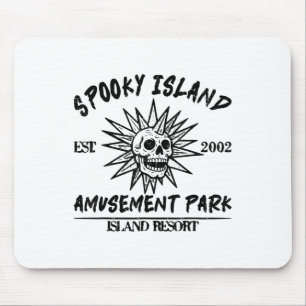 Vintage Spooky Island Est 2002 Vergnügungspark Isl Mousepad