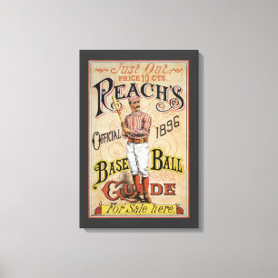Vintage-Sport Baseball, Reach's Guide Cover Art Leinwanddruck