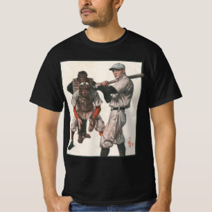 Vintage-Sport-Baseballspieler T-Shirt
