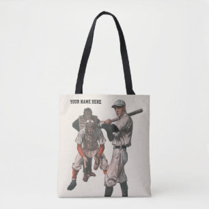 Vintage-Sport Baseballspieler Tasche