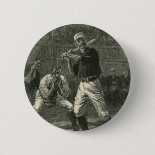 Vintage-Sport, Baseballspieler von Thulstrup Button