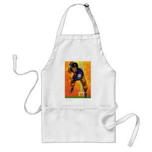Vintage-Sport-Fußballspieler-Quarterback-Laufend Schürze