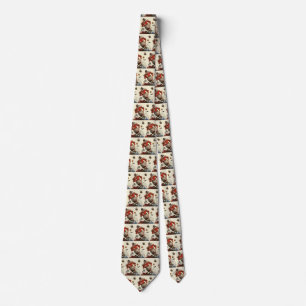 Vintage-Sport-Fußballspieler und Bulldogge-Maskott Krawatte