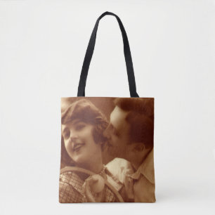 Vintage-Sport Tennis, Liebe und Romantik Tasche