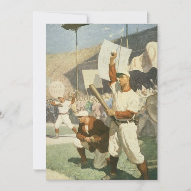 Vintage Sportarten, Baseballspieler (Vorderseite)