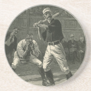 Vintage Sportarten, Baseballspieler von Thulstrup Getränkeuntersetzer