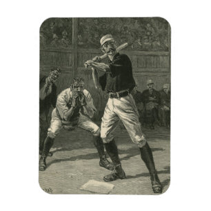 Vintage Sportarten, Baseballspieler von Thulstrup Magnet