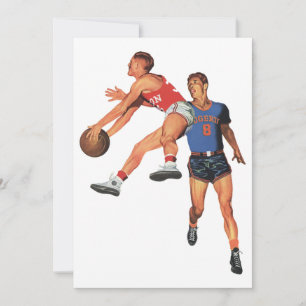 Vintage Sportarten, Basketball-Spieler im Spiel