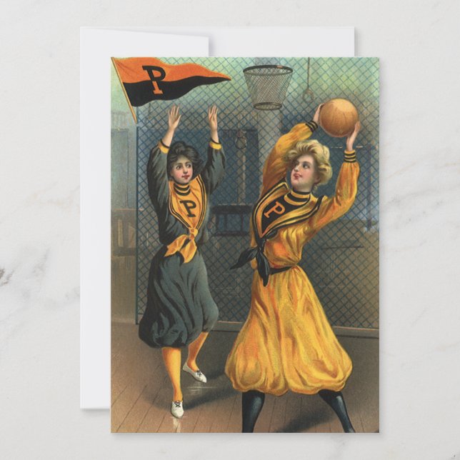 Vintage Sportarten, Frauenbasketballmannschaft bei (Vorderseite)