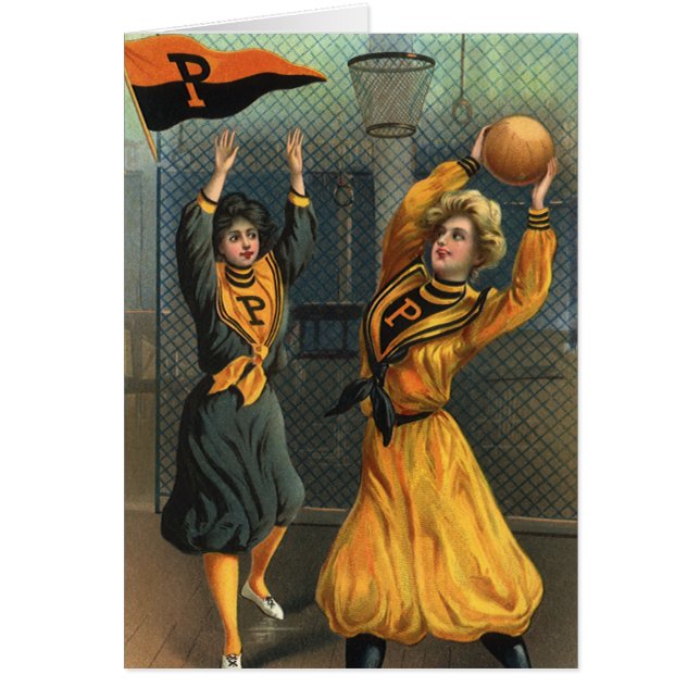 Vintage Sportarten, Frauenbasketballmannschaft bei (Vorne)