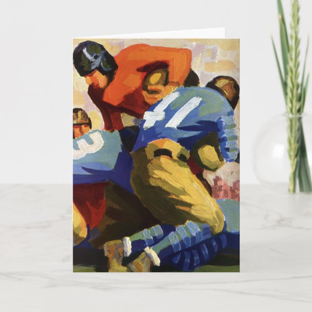 Vintage Sportarten, Fußballspieler Karte (Vorderseite)
