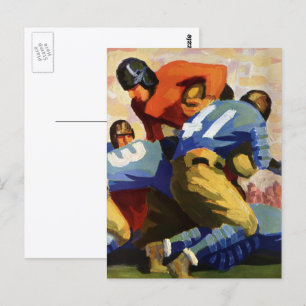 Vintage Sportarten, Fußballspieler Postkarte
