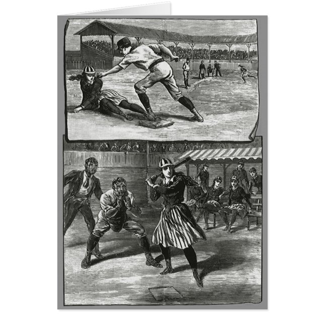 Vintage Sportarten, Viktorianische Baseballteams f (Vorne)