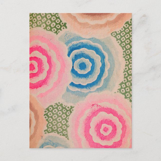 Vintage Spring Floral Design Postkarte (Vorderseite)