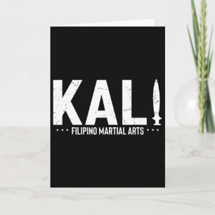 Vintage-Spruch Kali Filipino Martial Arts Training Karte