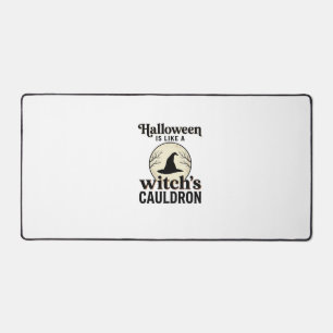 Vintage Spukschloss Halloween Town T-Shirt Design Schreibtischunterlage