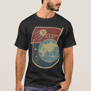 Vintage Sputnik UdSSR Sowjetunion Gewerkschaft sow T-Shirt