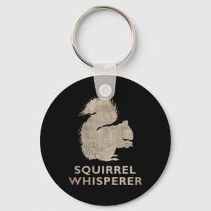 Vintage Squirrel Whisperer Schlüsselanhänger
