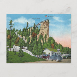 Vintage St. Ignace Michigan Postkarte