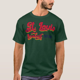 Vintage St Louis Baseball Est 1882 Baseball Fan T-Shirt