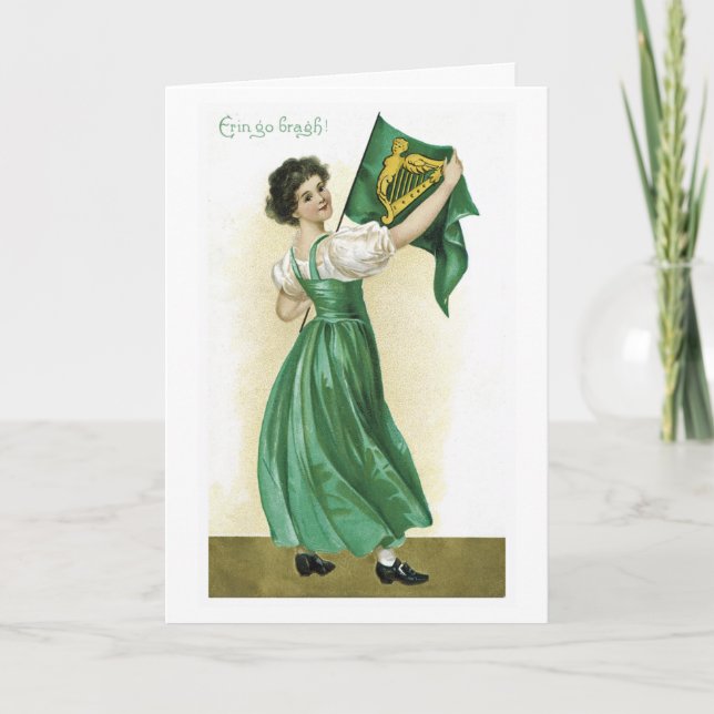 Vintage St Patrick Tageskarte Karte (Vorderseite)