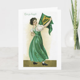 Vintage St Patrick Tageskarte Karte