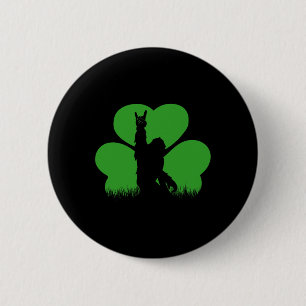 Vintage St. Patrick's Day Bigfoot Sasquatch Sankt Button