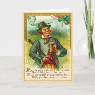 Vintage St Patrick's Day Card Karte