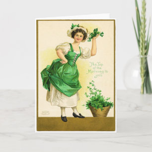Vintage St Patrick's Day Card Karte