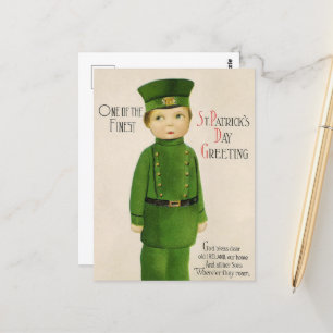 vintage St. Patrick's Day Postkarte