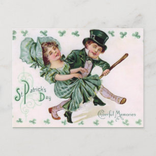 Vintage St. Patrick's Day Postkarte