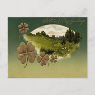 Vintage St. Patrick's Day Postkarte
