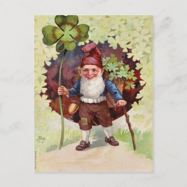 Vintage St. Patrick's Day Postkarte (Vorderseite)