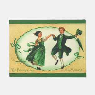 Vintage St. Patricks Day Tanz Irish Spring Feierta Fußmatte