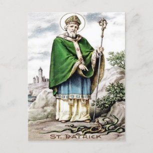Vintage St. Patricks-Tag Postkarte