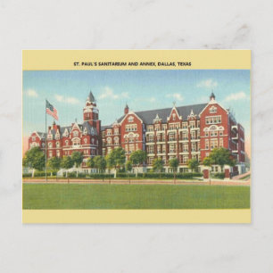 Vintage St. Paul's Sanitarium Dallas Postkarte