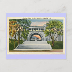 Vintage-Stadioneingang Syracuse University Postkarte
