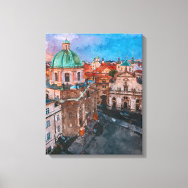 Vintage Stadt Leinwanddruck