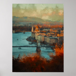 Vintage Stadt Poster