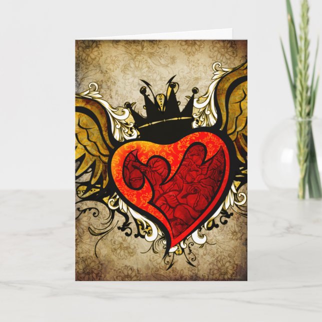 Vintage Städtische Tattoo Grußkarten Karte (Vorderseite)