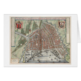 Vintage Stadtkarte von Amsterdam