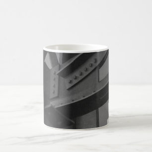 Vintage Stahlbauweise Wolkenkratzer Architektur Kaffeetasse