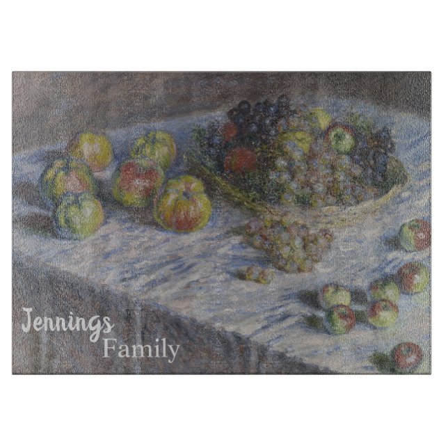 Vintage Standzeit-Mit Monogramm-Schneideplatine Schneidebrett (Vorderseite)