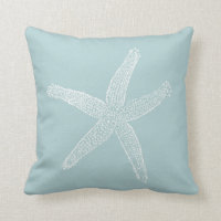 Vintage Starfish Illustration Pastellblauen