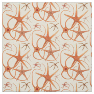 Vintage Starfish-Illustration Stoff