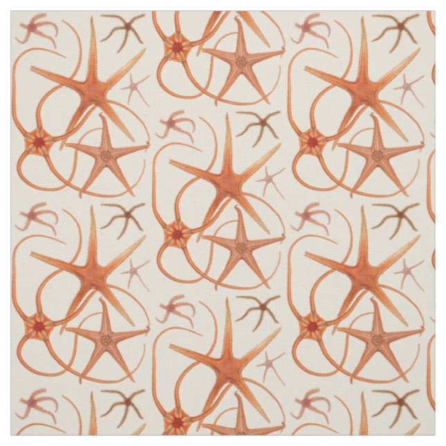 Vintage Starfish-Illustration Stoff (Muster)