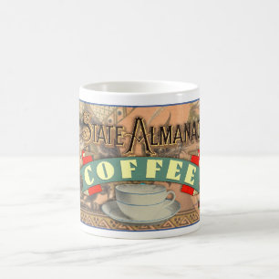 VINTAGE 'STATE ALMANAC COFFEE' Marke Kaffeetasse