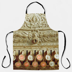 Vintage, staubgedeckte Kasse Schürze